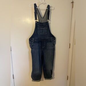 Torrid cropped ankle overalls